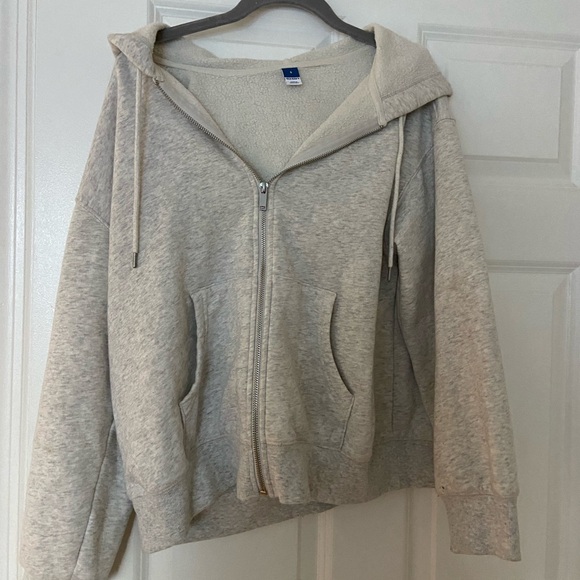 Old Navy Slouchy Fleece Full-Zip Hoodie - Picture 2 of 3